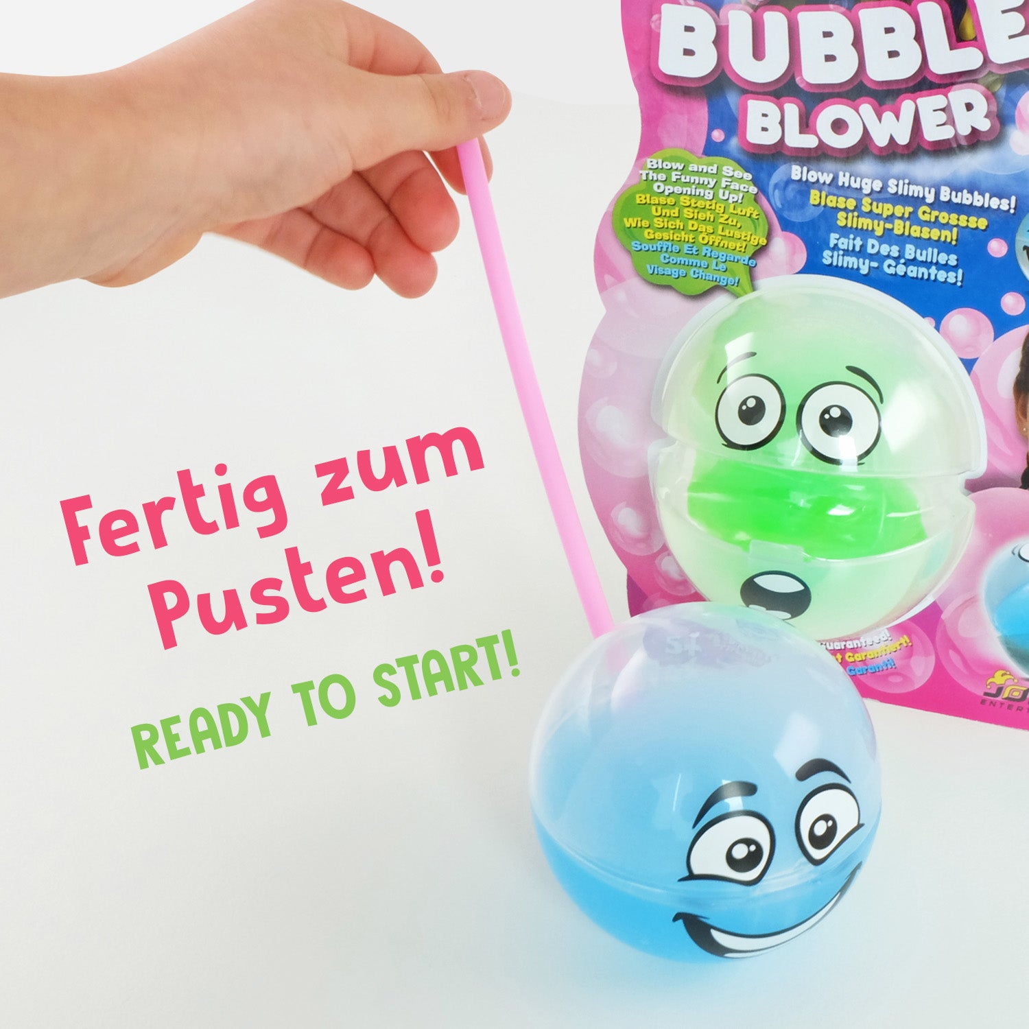 SLIMY Maxi Bubble mit Bubble-Blower - farblich sortiert