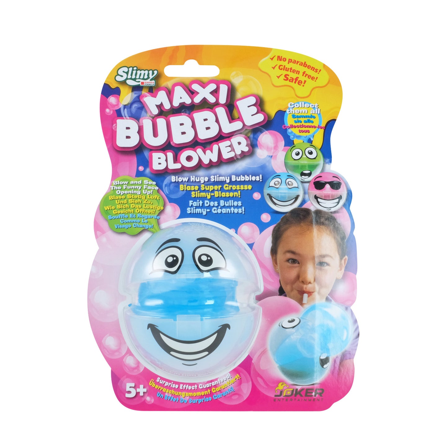 SLIMY Maxi Bubble mit Bubble-Blower - farblich sortiert