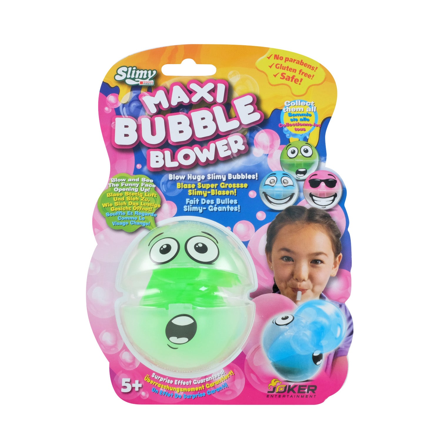 SLIMY Maxi Bubble mit Bubble-Blower - farblich sortiert