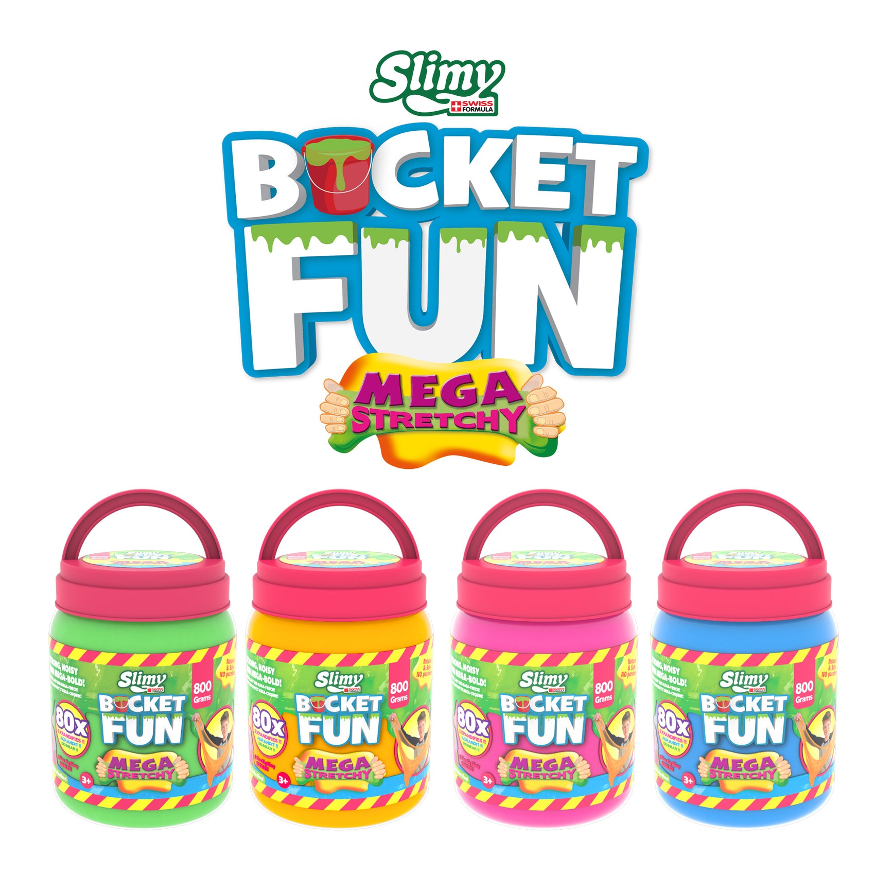 SLIMY Bucket Fun - 800g Mega Slimy im Becher