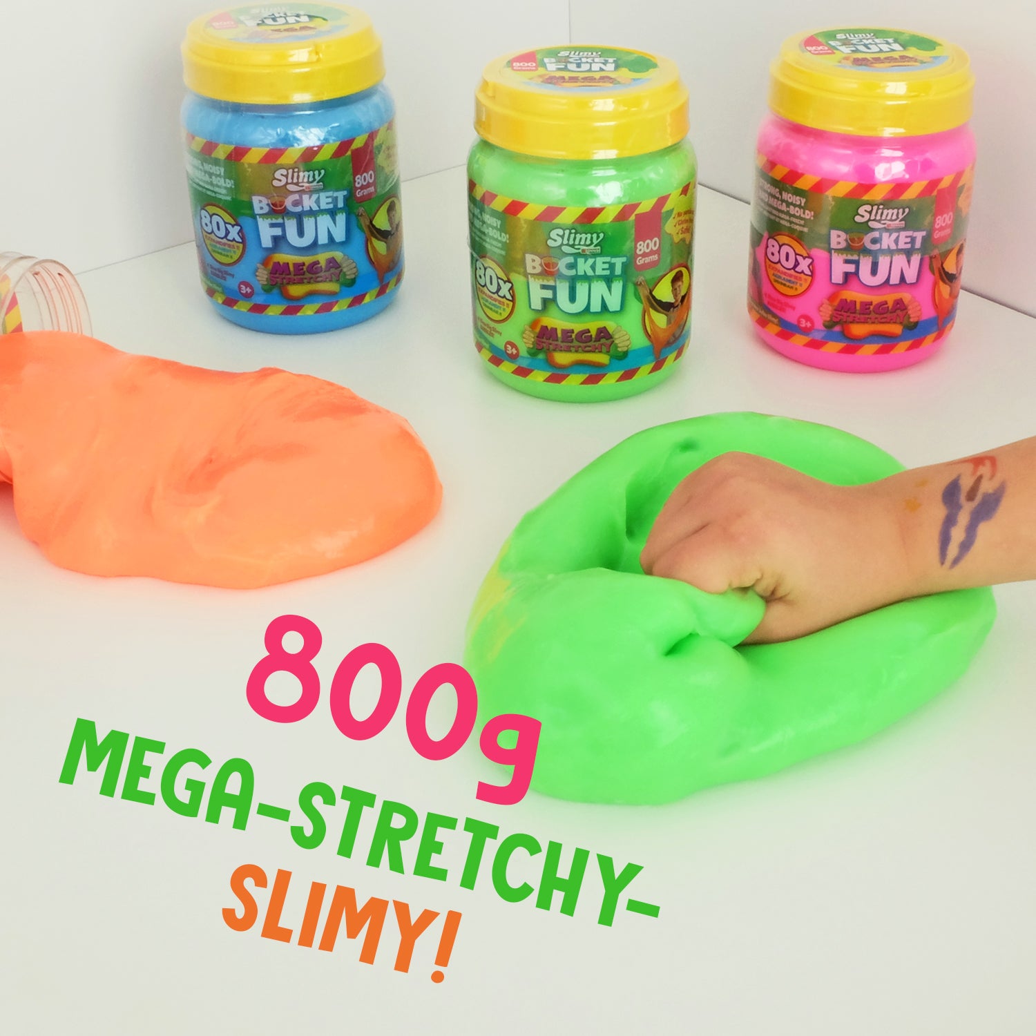 SLIMY Bucket Fun - 800g Mega Slimy im Becher