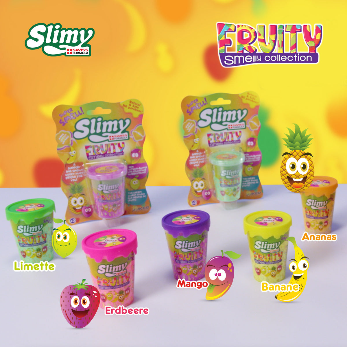 SLIMY Fruity Original 80g Spielmasse im Becher