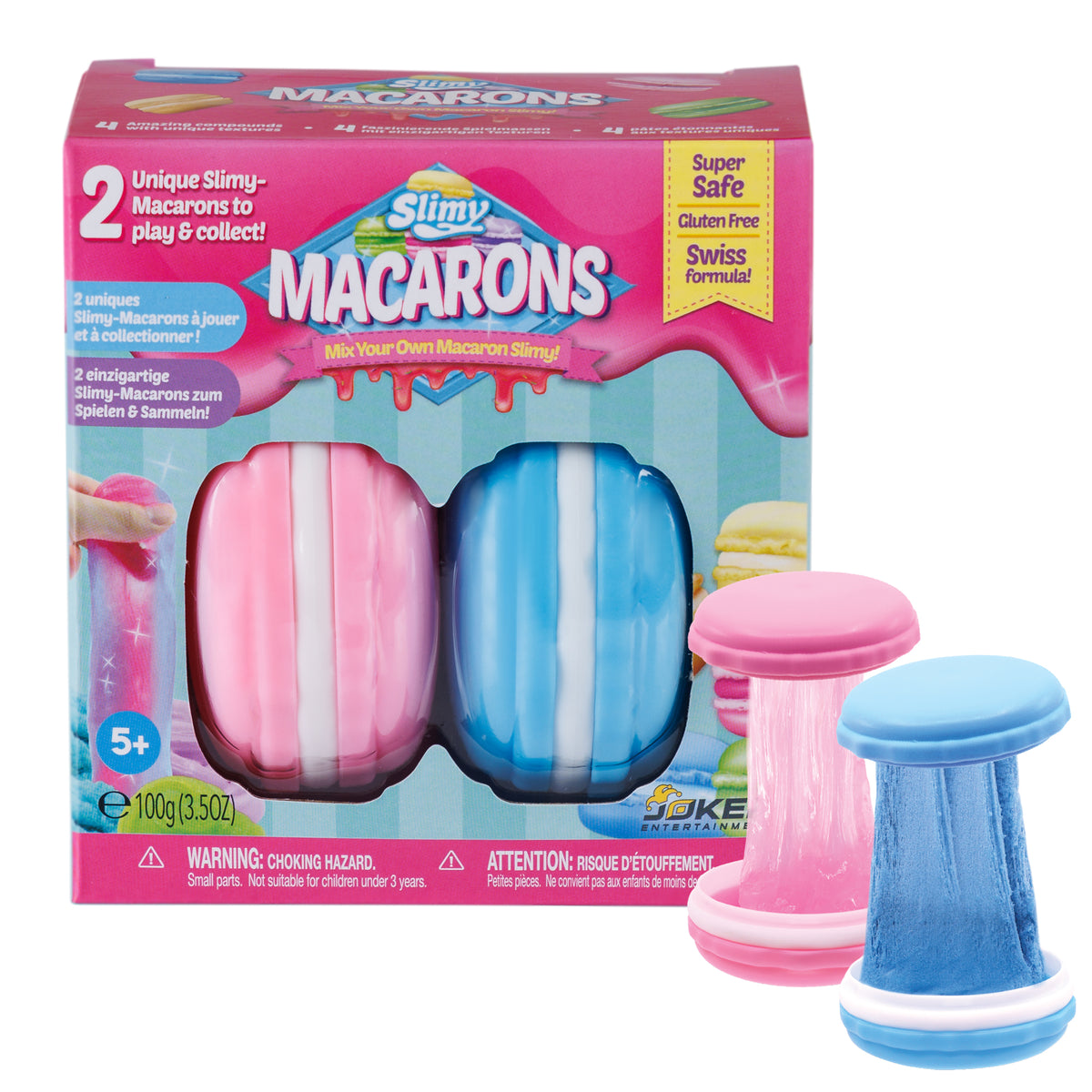 SLIMY Macarons - 2 x 50g im Blister - 3-fach sortiert