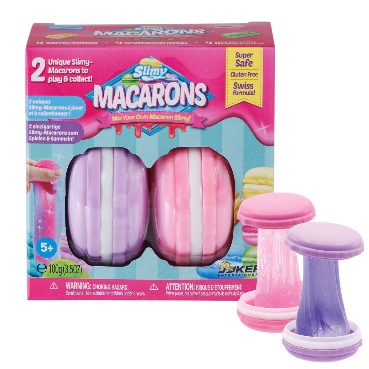 SLIMY Macarons - 2 x 50g im Blister - 3-fach sortiert