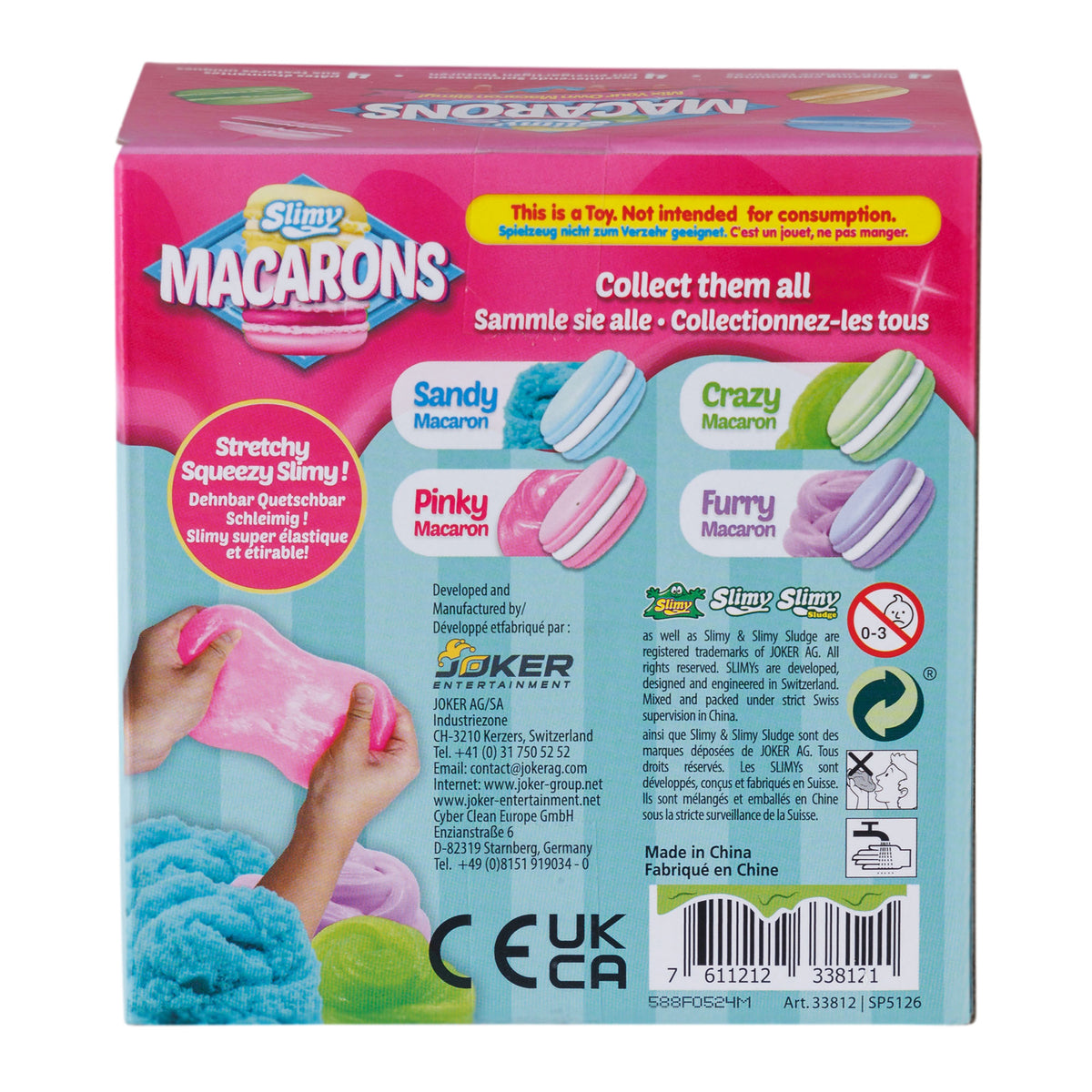 SLIMY Macarons - 2 x 50g im Blister - 3-fach sortiert