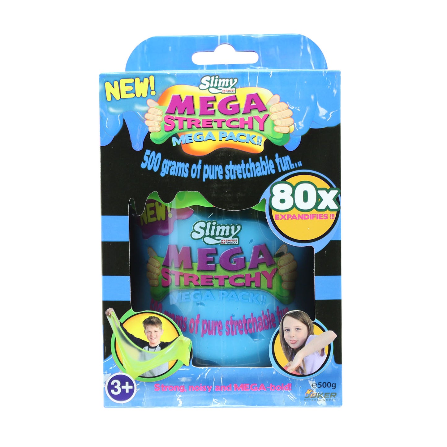 SLIMY Mega Stretchy Slimy - 500g Becher sort.