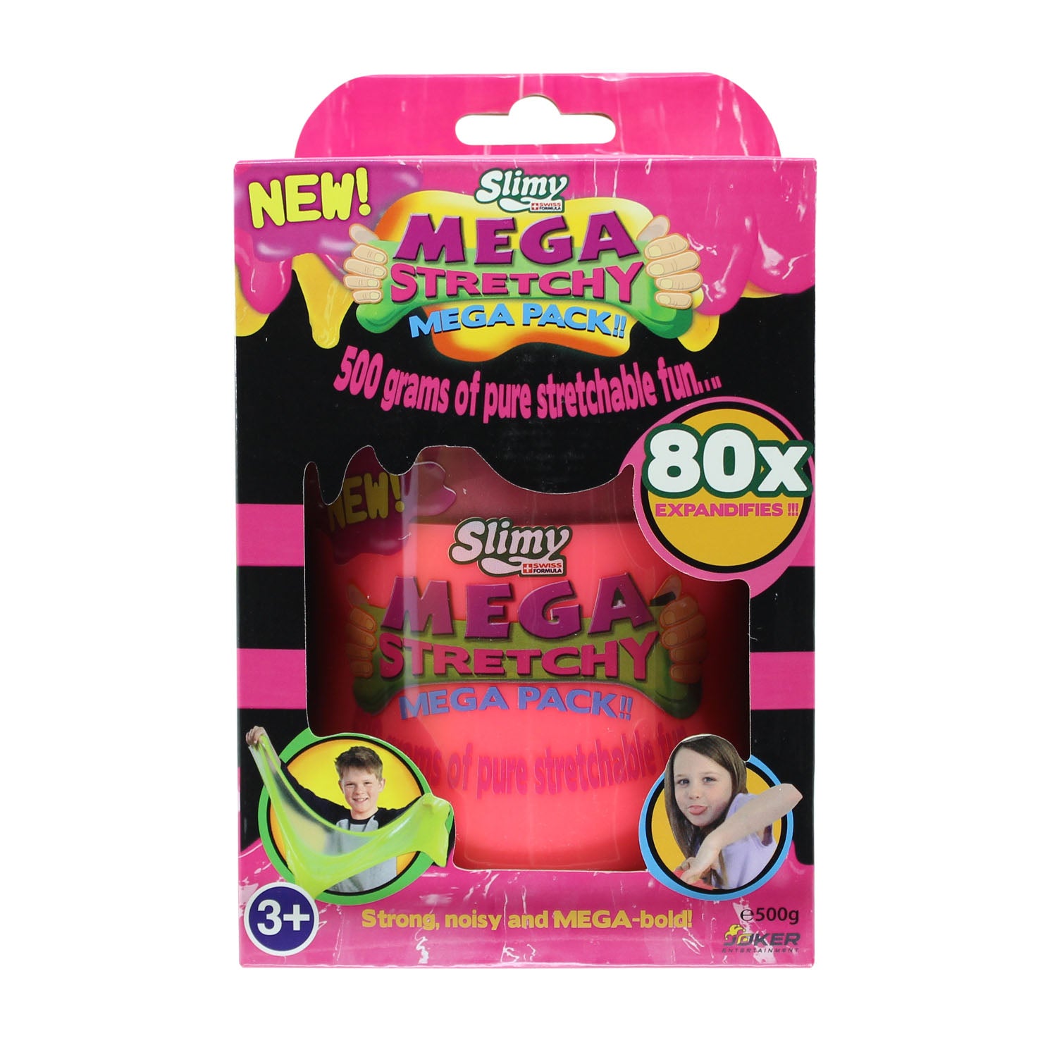 SLIMY Mega Stretchy Slimy - 500g Becher sort.