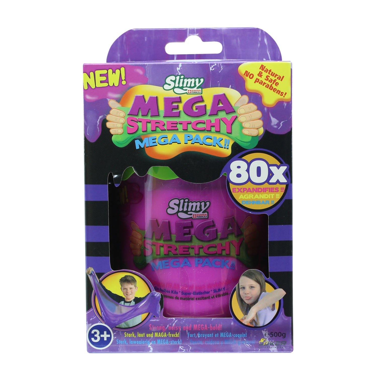 SLIMY Mega Stretchy Slimy - 500g Becher sort.