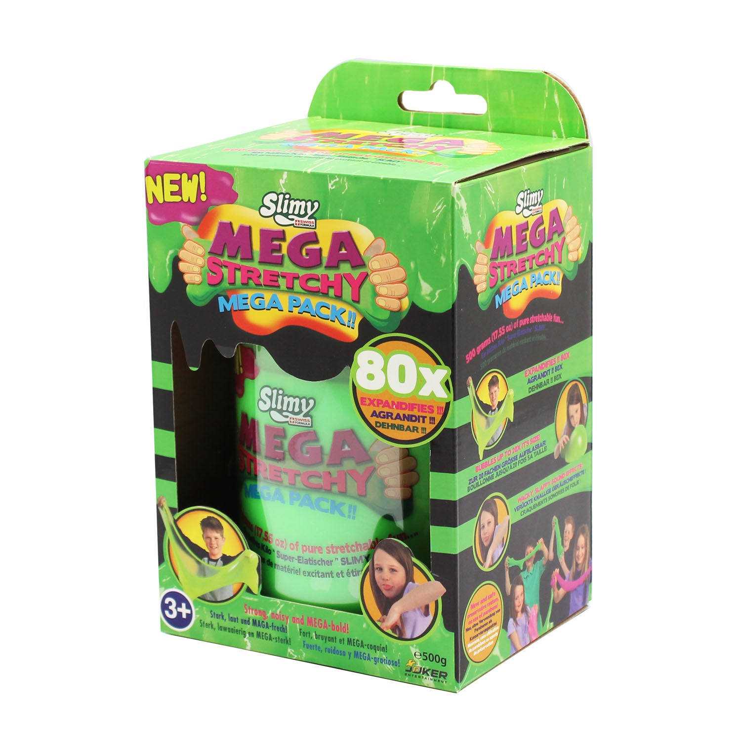 SLIMY Mega Stretchy Slimy - 500g Becher sort.
