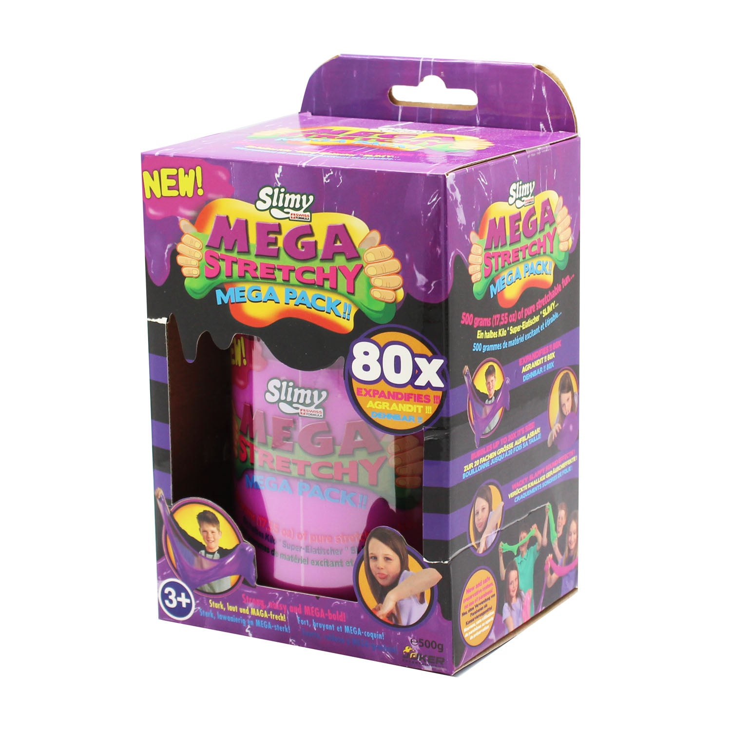 SLIMY Mega Stretchy Slimy - 500g Becher sort.
