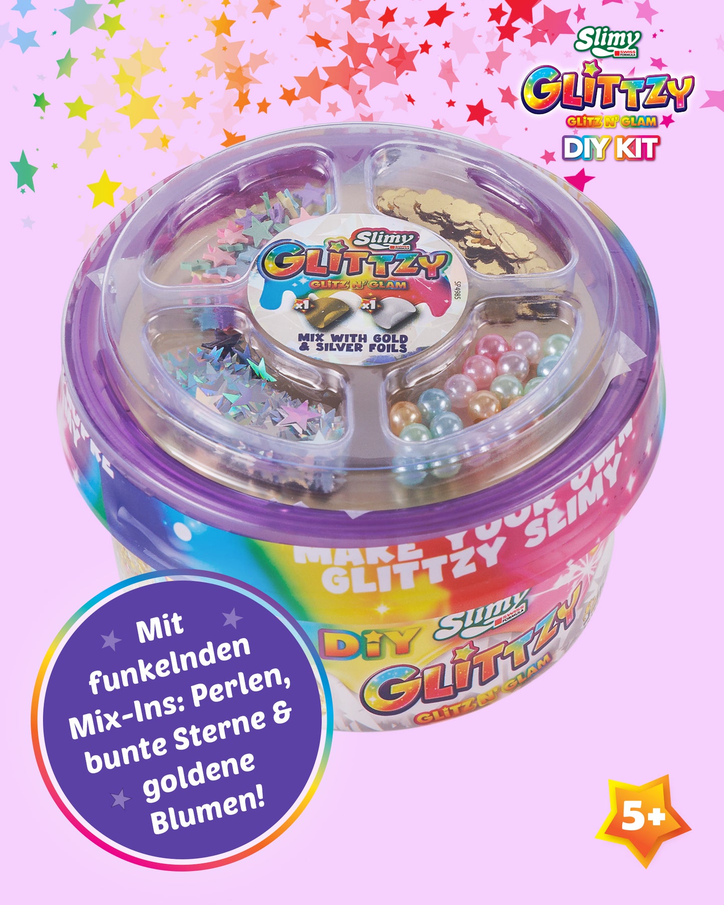 SLIMY Glittzy DIY 200g mit Mix-ins