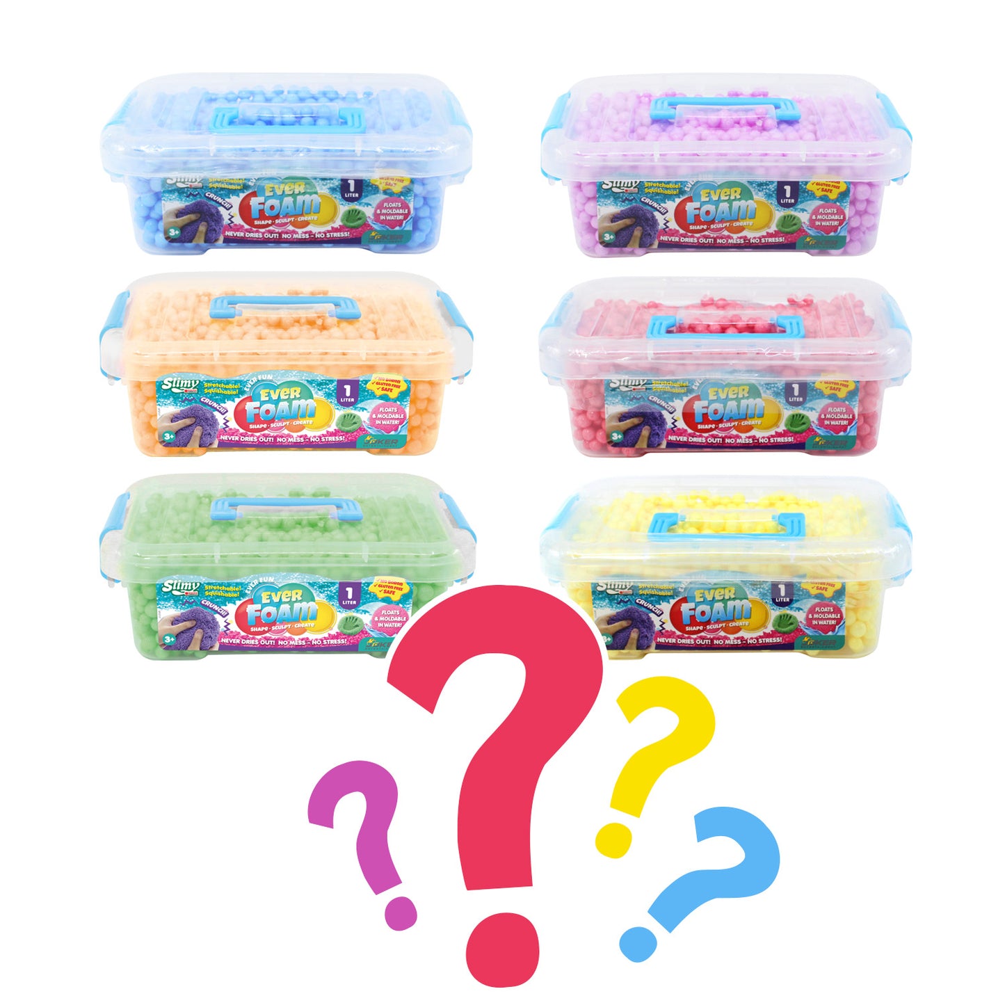 SLIMY Ever-Foam 1 Liter im Container - farblich sortiert
