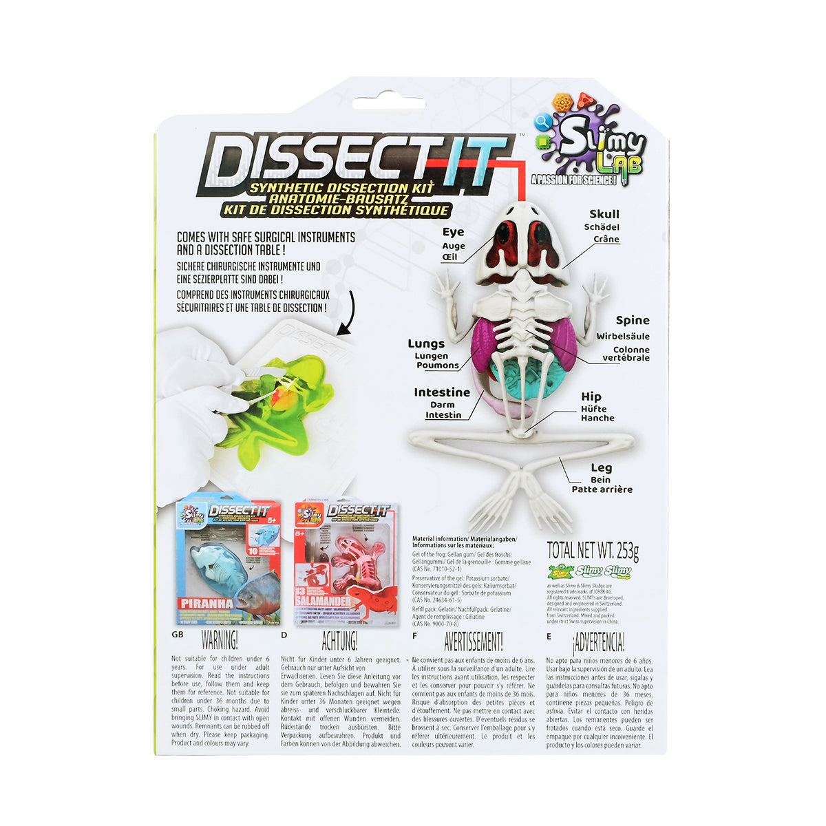 SLIMY Lab Dissect-It Sezier-Set in Box  - Frosch oder Salamander
