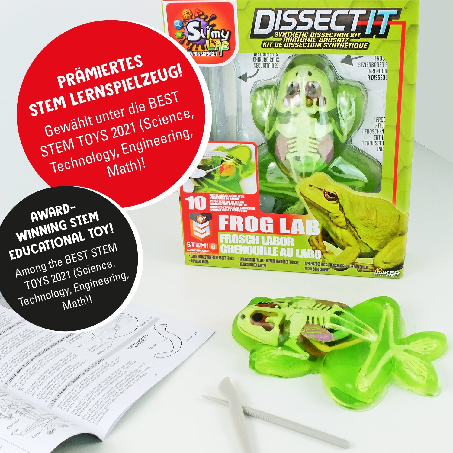 SLIMY Lab Dissect-It Sezier-Set in Box  - Frosch oder Salamander