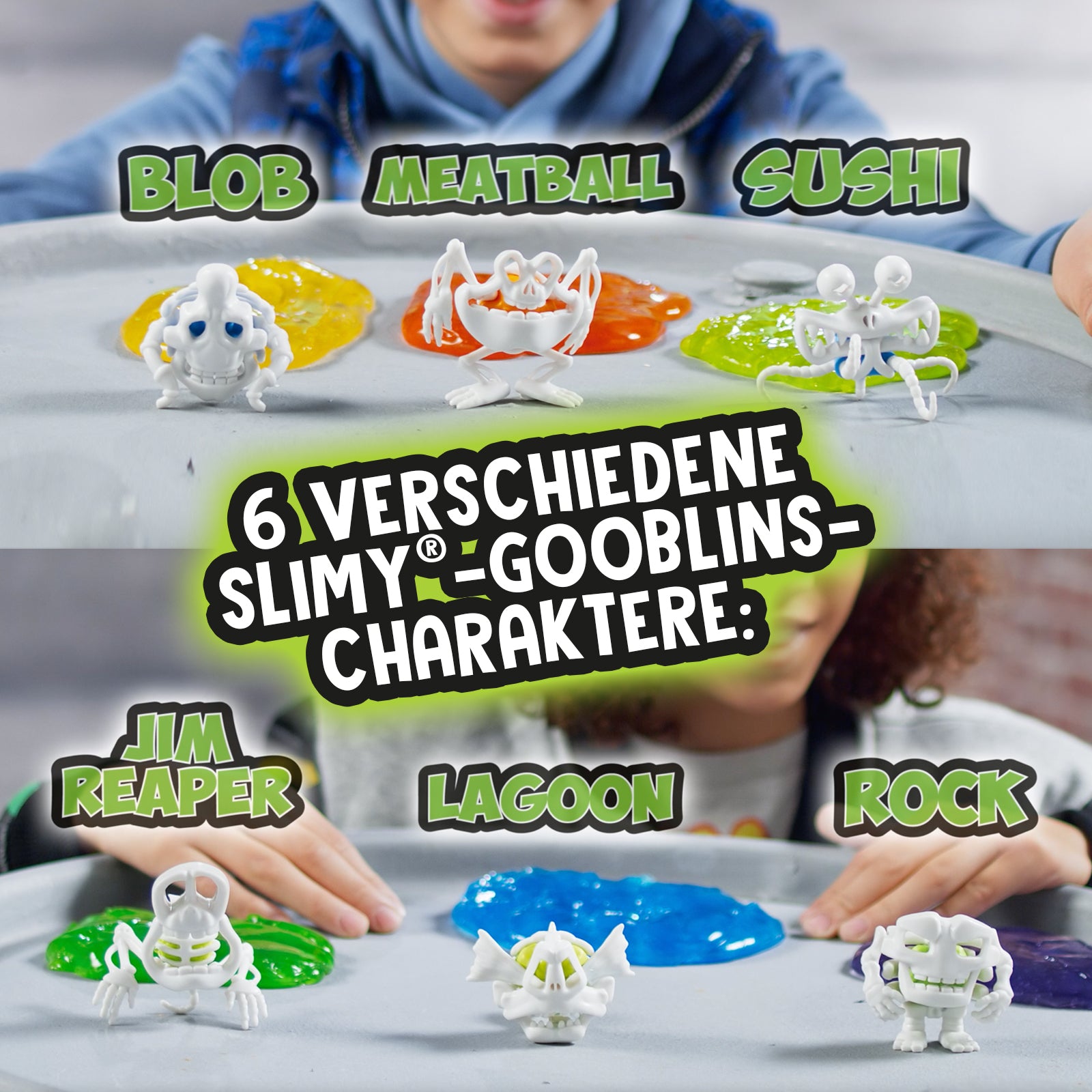 SLIMY Gooblins - schleimige Monster mit lustig gruseligen Skeletten zum Sammeln