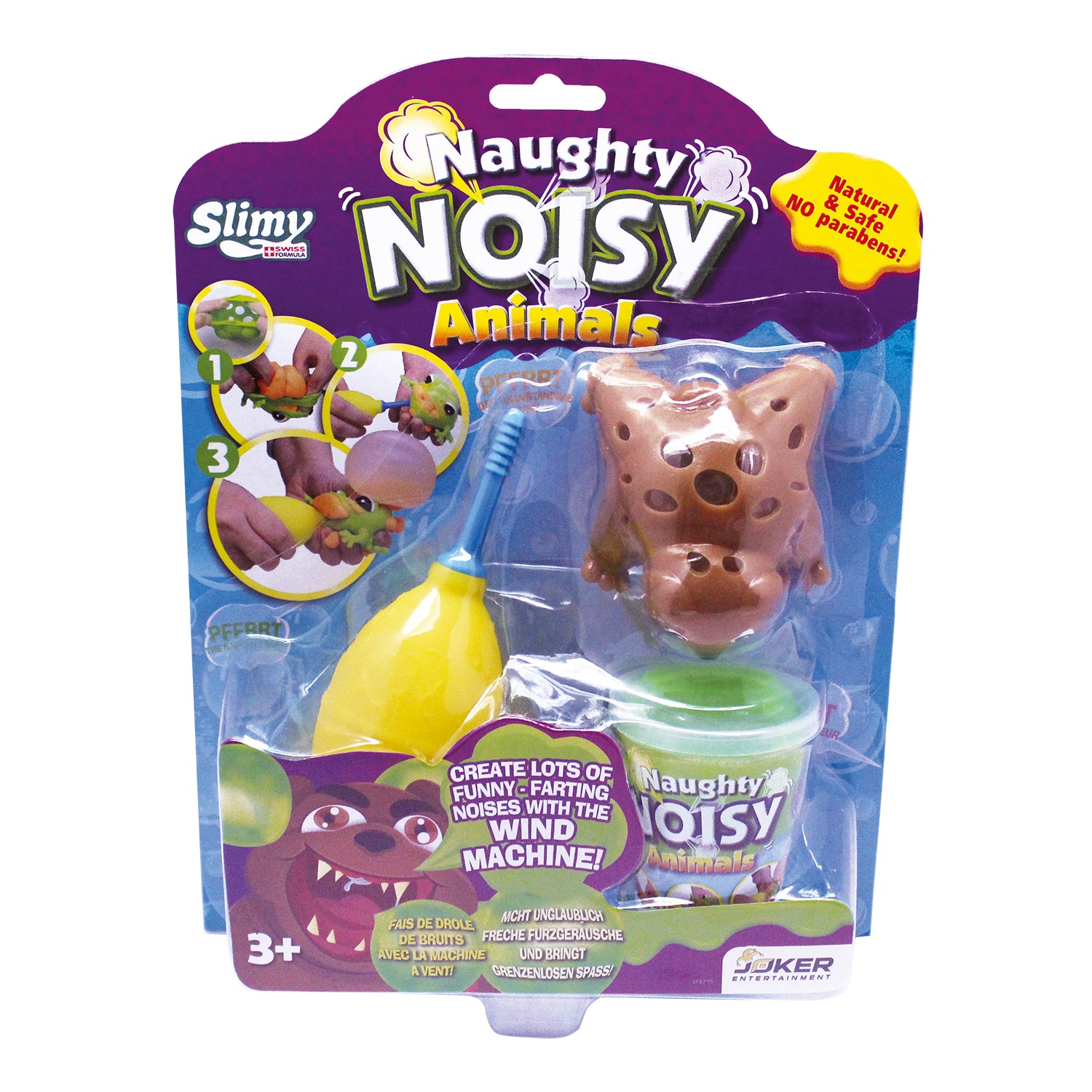 SLIMY Naughty Noisy Animals im Blister 4fach sort.