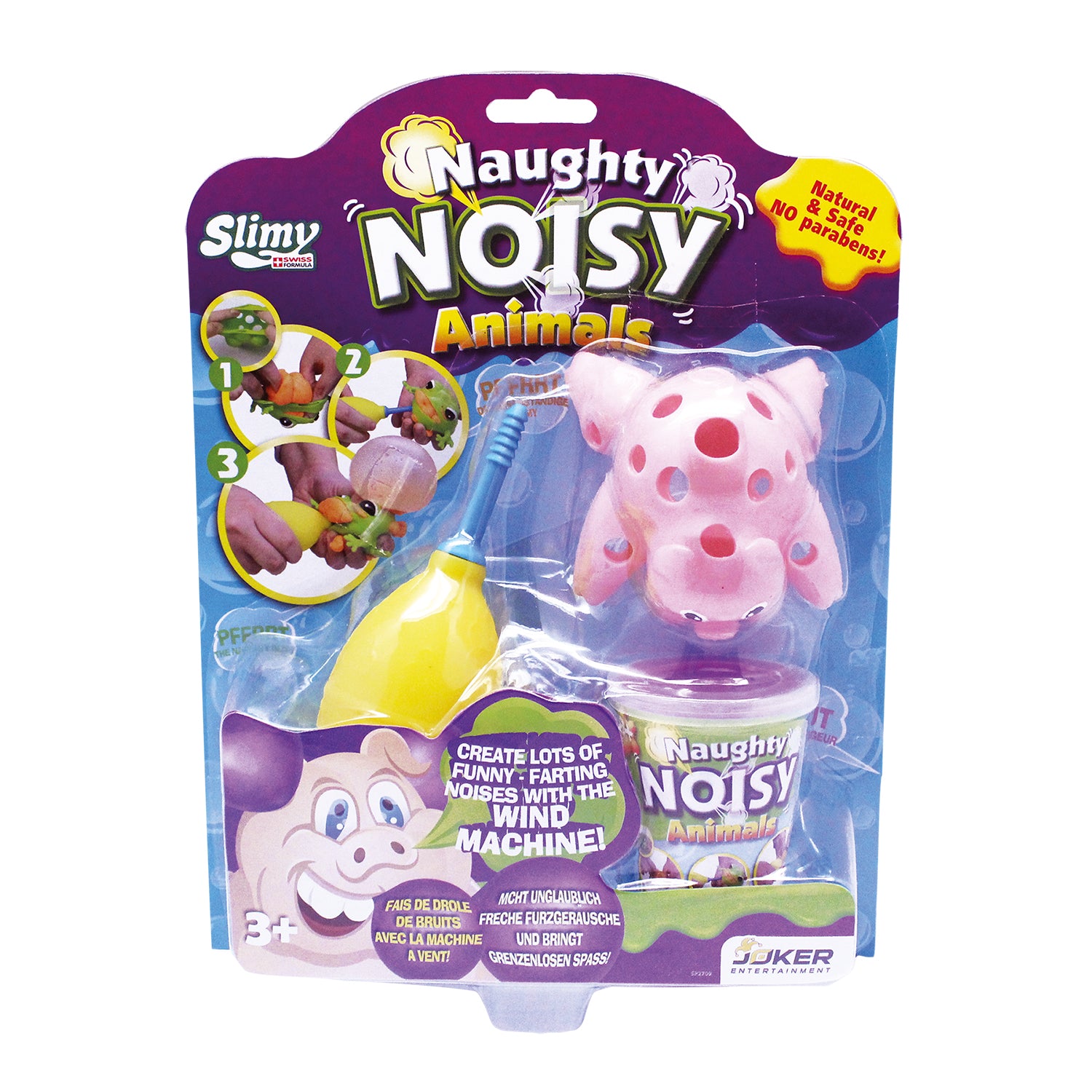 SLIMY Naughty Noisy Animals im Blister 4fach sort.